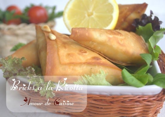 recette de ramadan brick a la ricotta