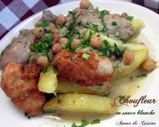 Chou Fleur En Sauce Blanche Cuisine Algerienne Amour De Cuisine