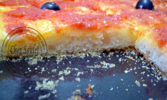 Pizza carrée algérienne et sa pate inratable