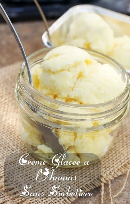 creme glacee a l'ananas sans sorbetiere