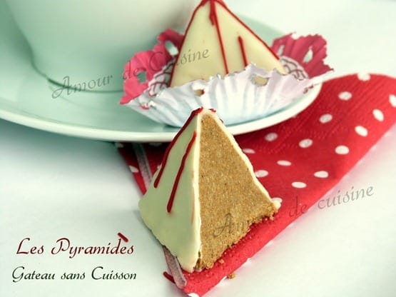 les pyramides, gateau sans cuisson