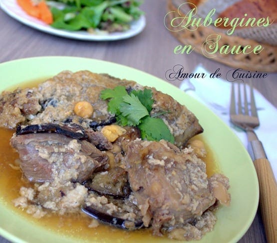 mderbel Algerien, aubergines en sauce.CR2