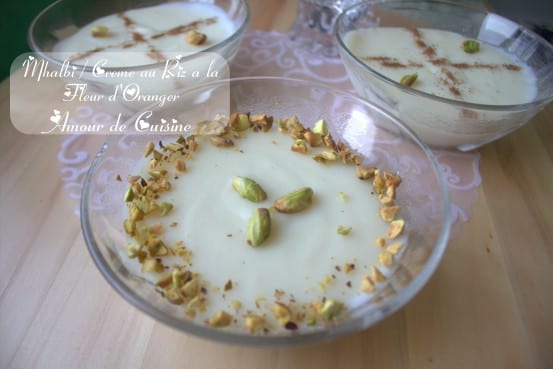 mhalbi / creme dessert au riz