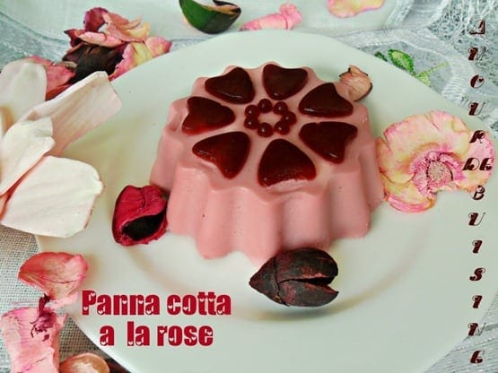 Panna cotta à la rose et mascarpone