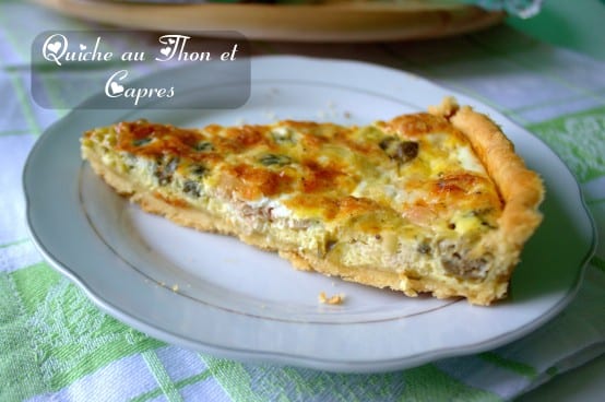 quiche au thon et capres