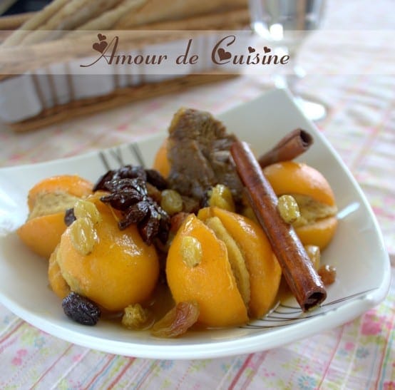 tajine de nèfles farcies aux amandes