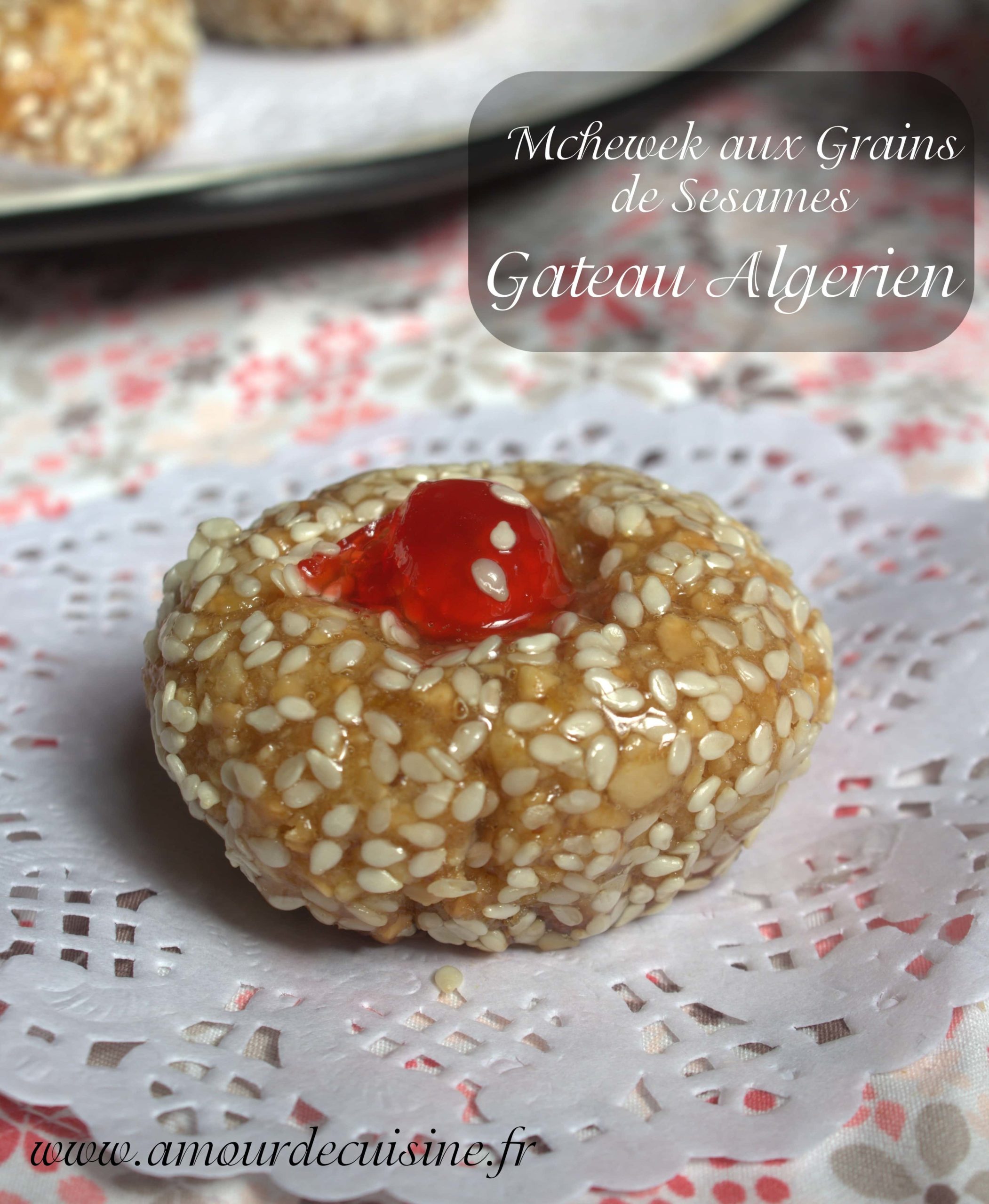 Mchewek aux graines de sesame gateau algerien économique