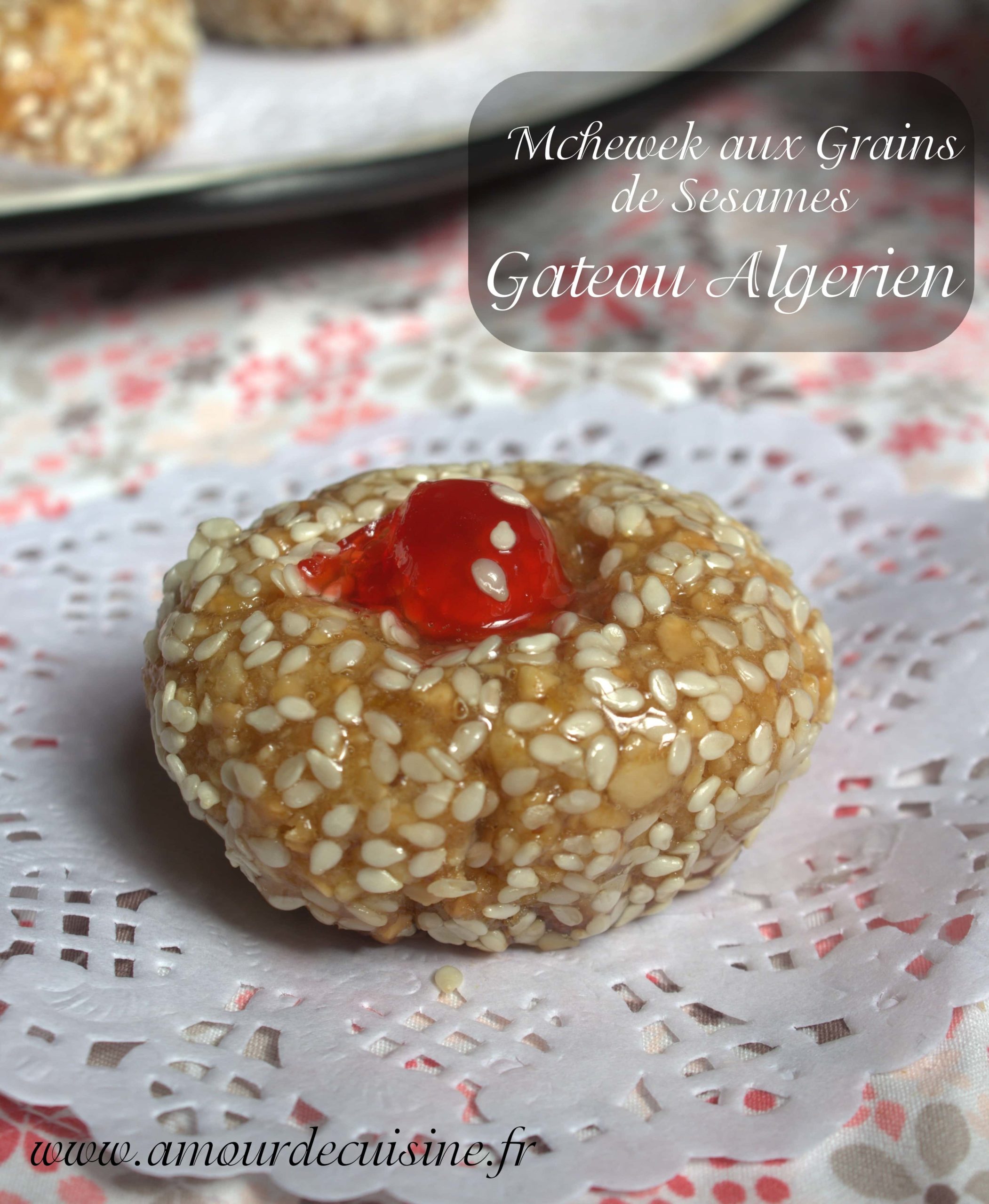 Mchewek aux grains de sesame gateau algerien économique en vidéo