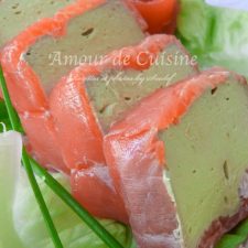 terrine d'avocat au saumon fumé