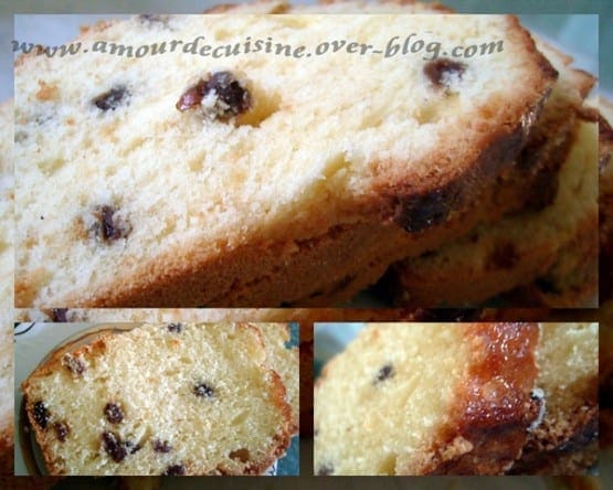 cake aux raisins secs