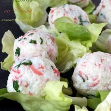 amuses bouches boulettes de Surimi