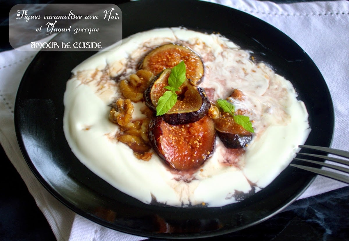 dessert aux figues caramélisées