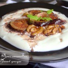 Dessert aux figues caramélisées