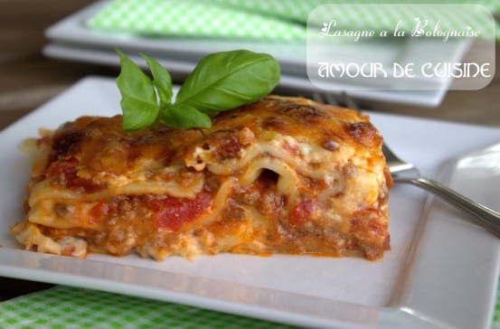 recette de lasagnes à la bolognaise très facile