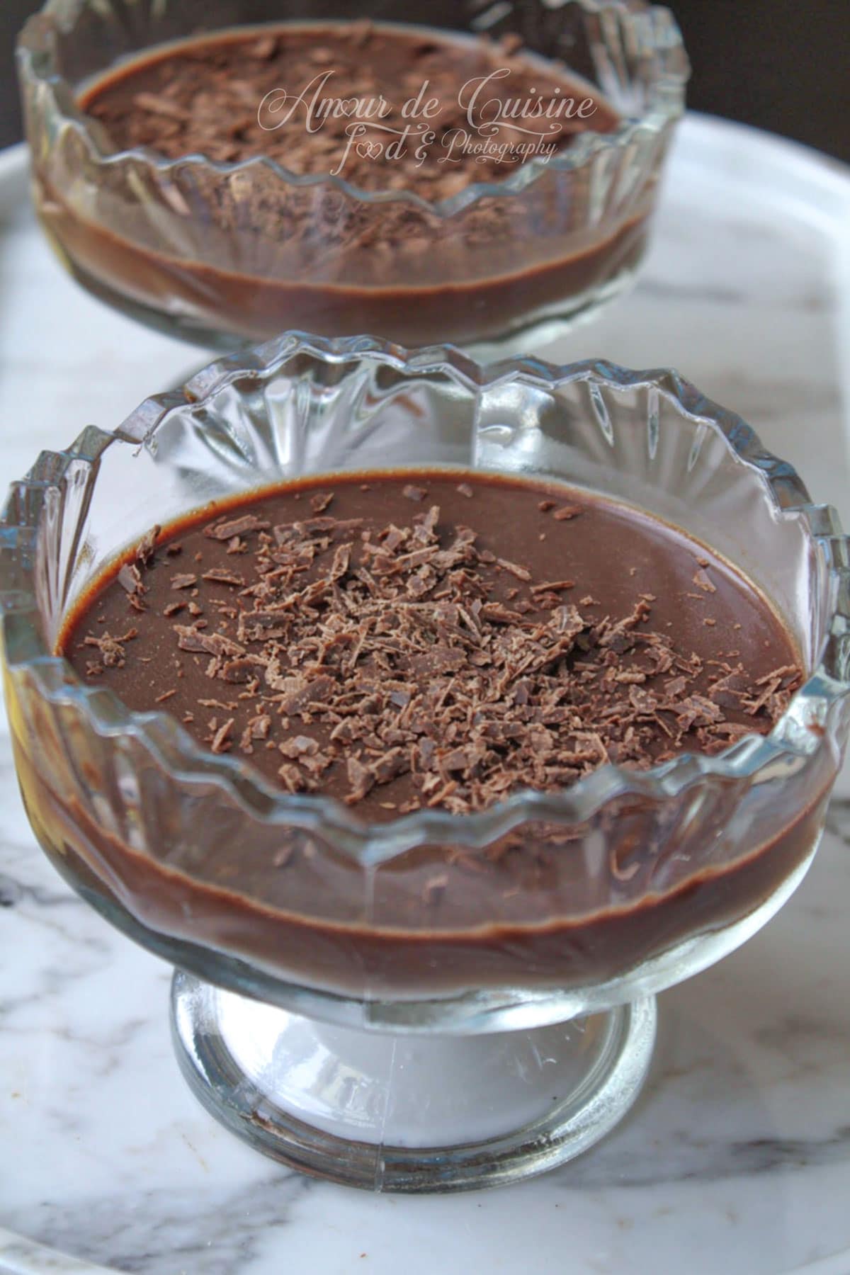 panna cotta au chocolat facile servie en verrines
