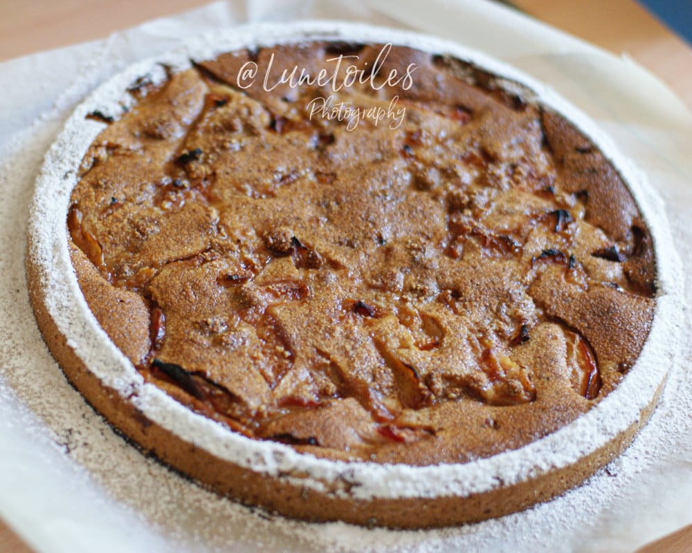 tarte aux prunes à la creme d'amandes