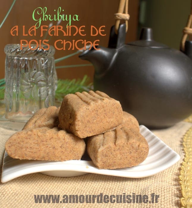 Ghribia A La Farine De Pois Chiche Gateau Sec Et Fondant Amour De Cuisine