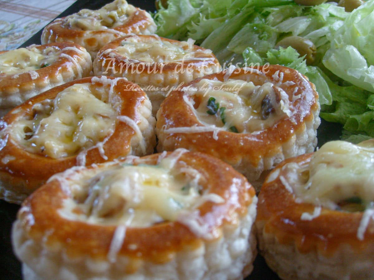 recette de bouchée à la reine crevette et bechamel