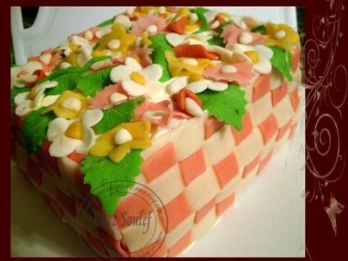 Gateau D Anniversaire A La Pate D Amande Amour De Cuisine Gateau D Anniversaire A La Pate D Amande Amour De Cuisine