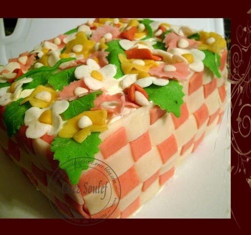Gateau D Anniversaire A La Pate D Amande Amour De Cuisine Gateau D Anniversaire A La Pate D Amande Amour De Cuisine