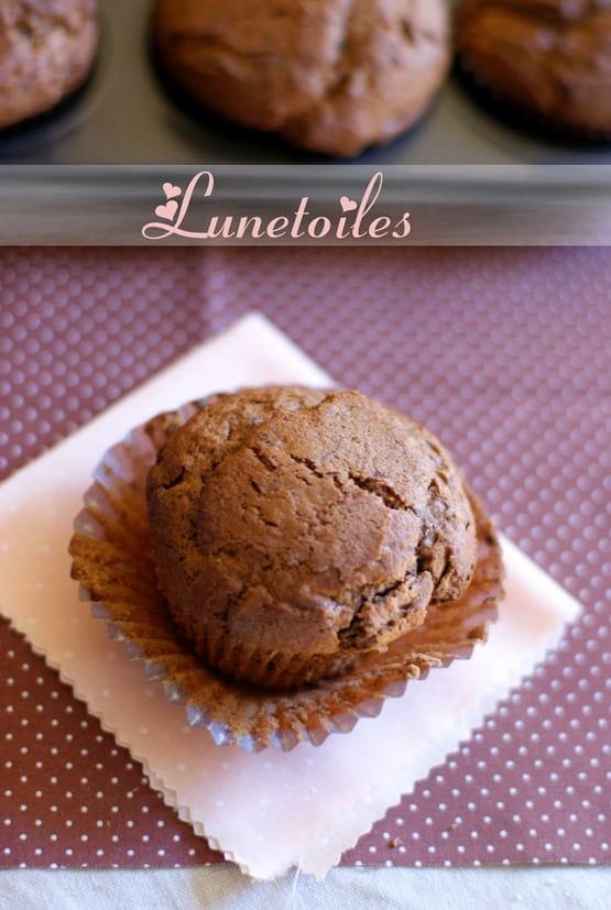 muffins au chocolat praliné