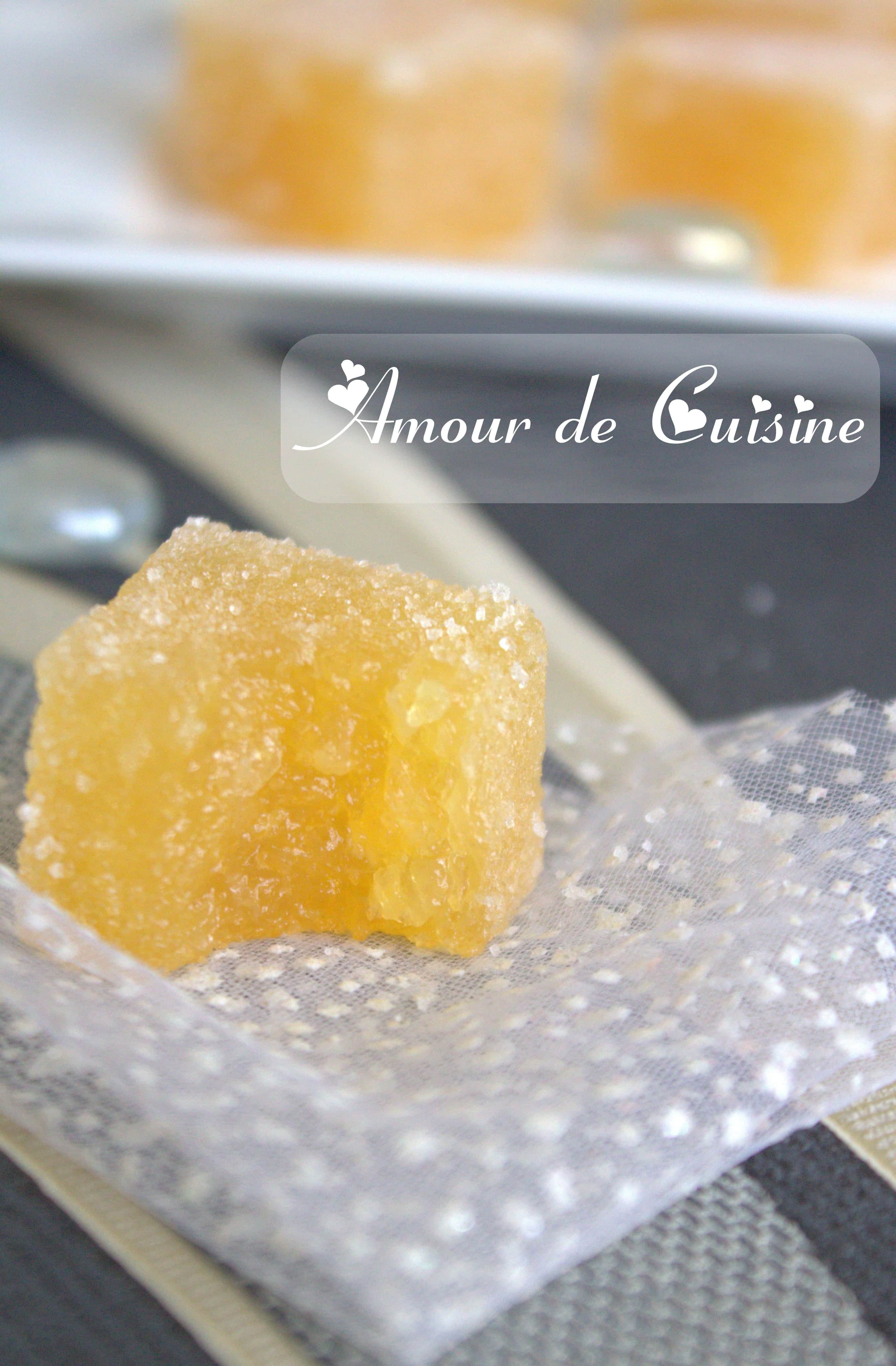 pâte de fruit a l'orange Amour de cuisine