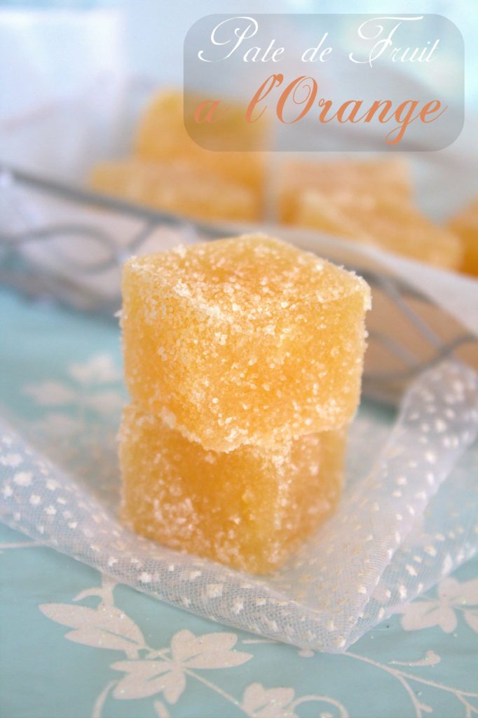 pâte de fruit a l'orange Amour de cuisine
