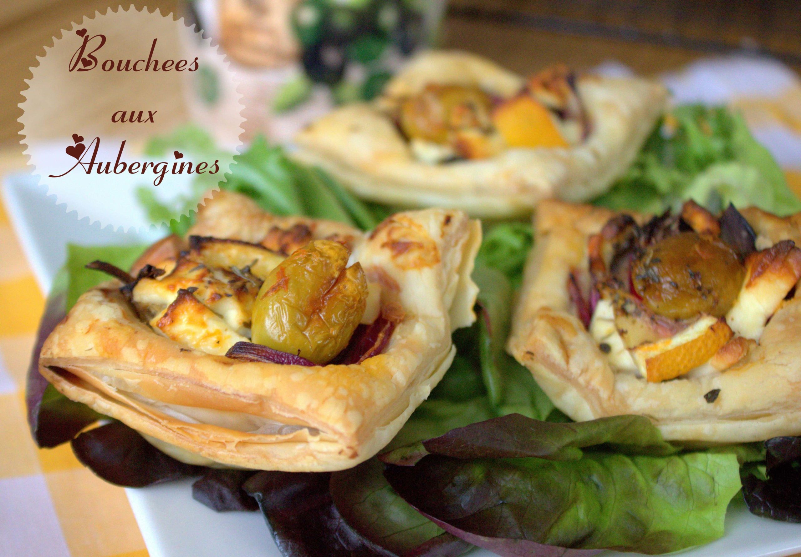 bouchees aux aubergines