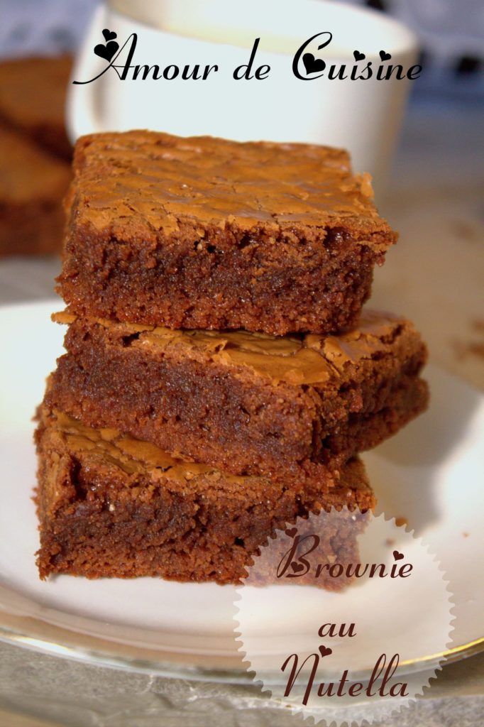 brownie a la Nutella, ou brownie au Nutella