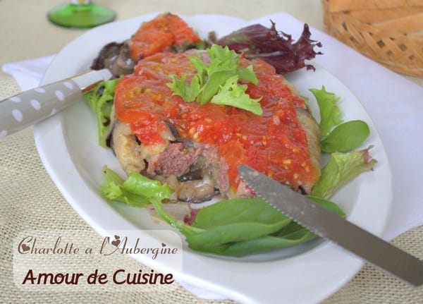 charlotte à l'aubergine