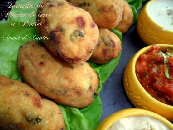 quenelles de pomme de terre et poulet