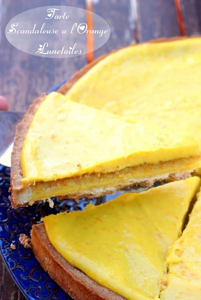 tarte scandaleuse a l'orange la cuisine de Bernard