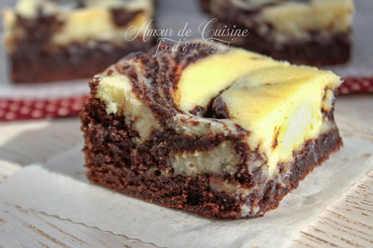 les brownie cheesecake
