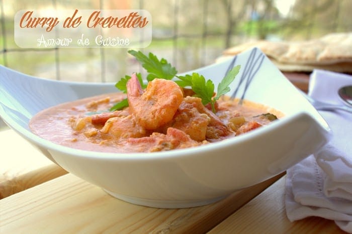 curry de crevettes ou crevettes sautees au curry