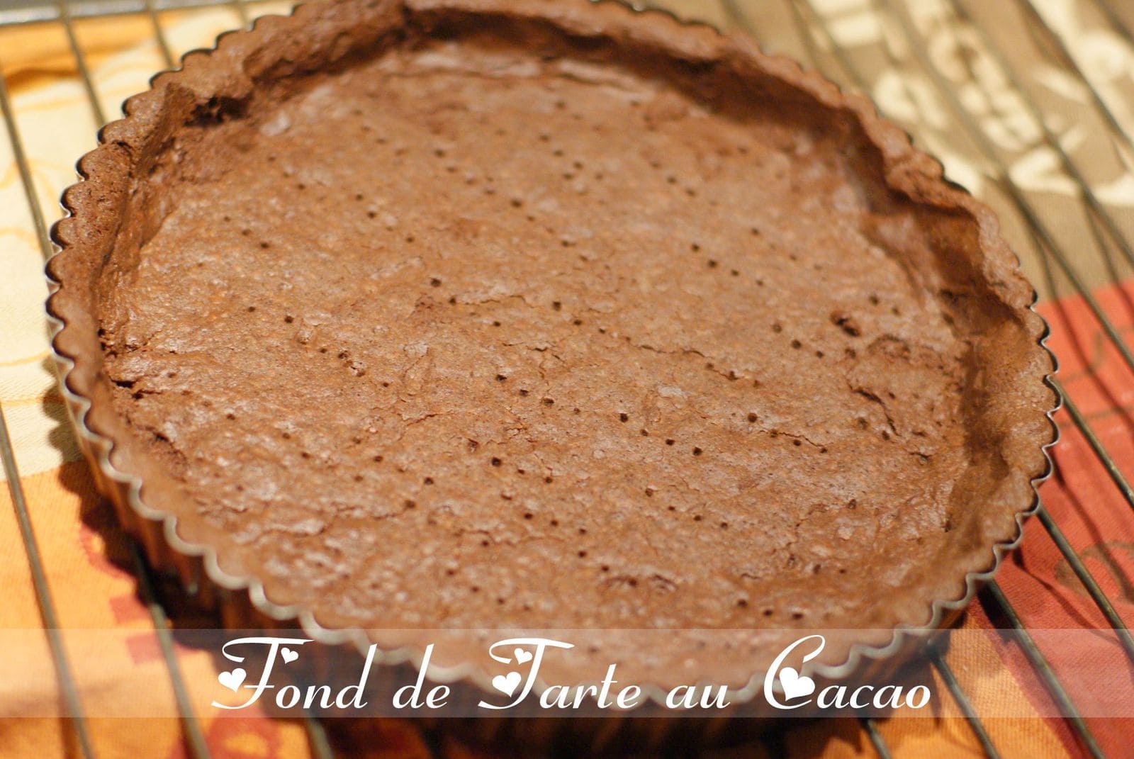 fond de tarte au cacao