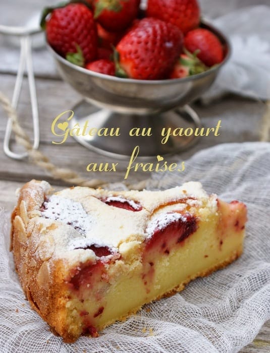 gateau yaourt aux fraises