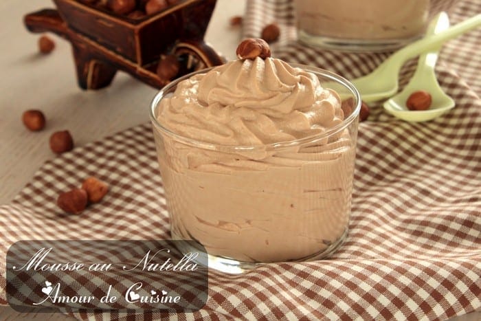 mousse au nutella sans oeuf