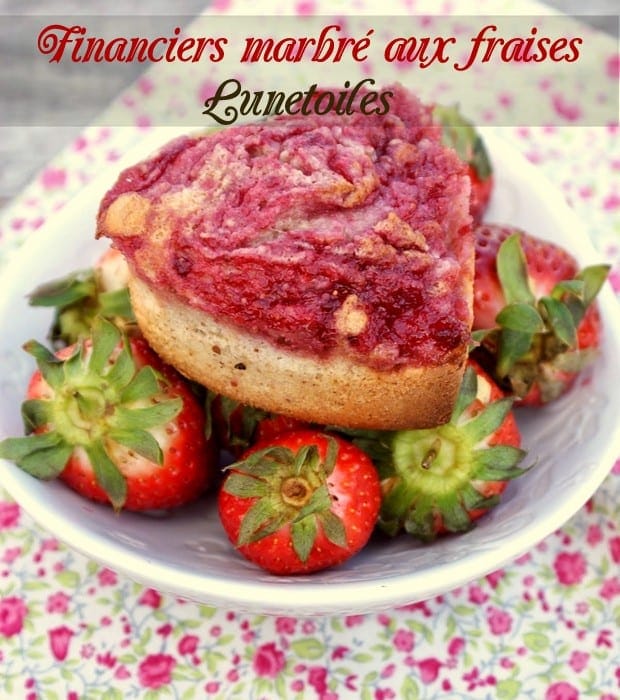 Financiers marbré aux fraises