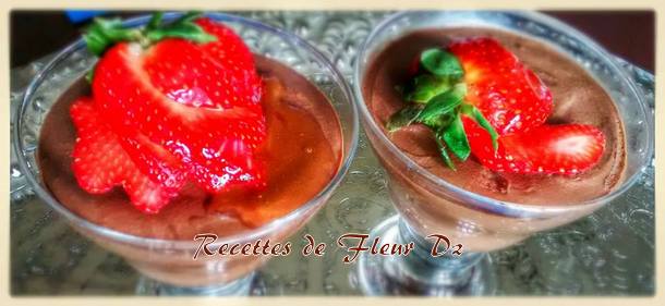 mousse aux fraises chocolat