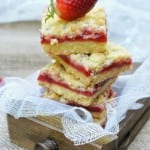 barres streusel aux fraises