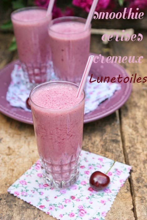 smoothies cremeux aux cerises