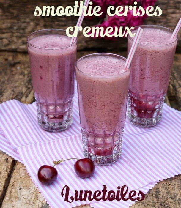 smoothie cerises crémeux