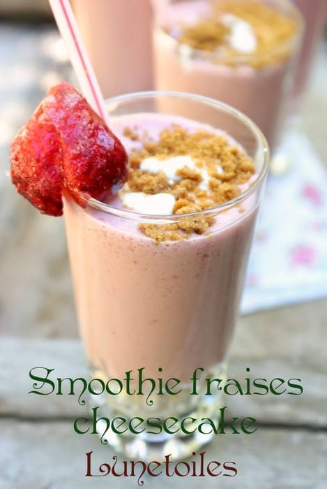 Smoothie fraises cheesecake