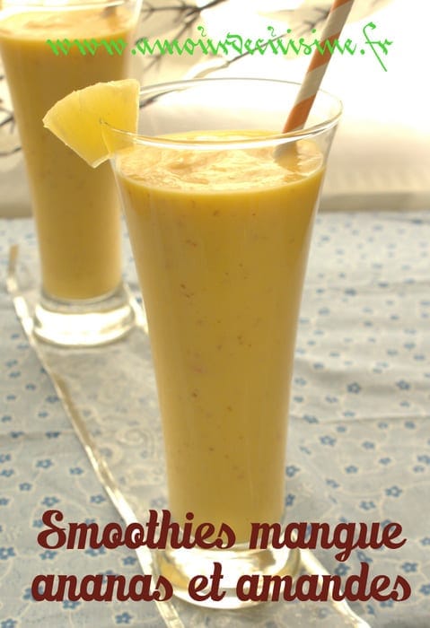 smmothie mangue ananas amandes