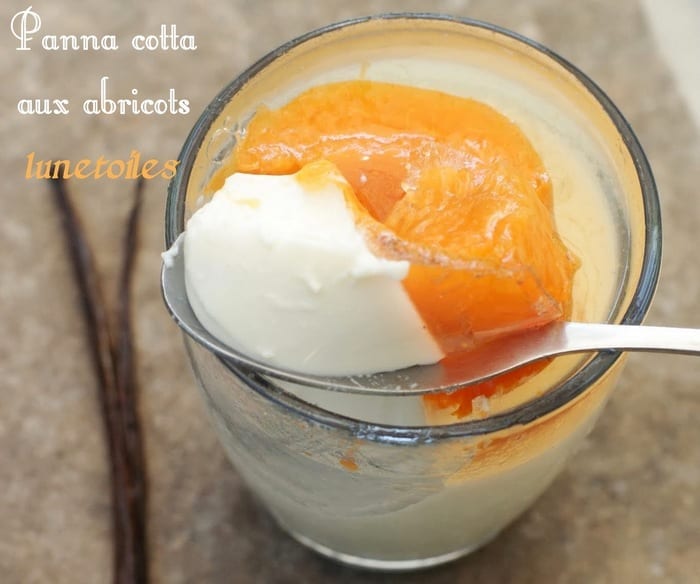 Panna cotta à l'abricot