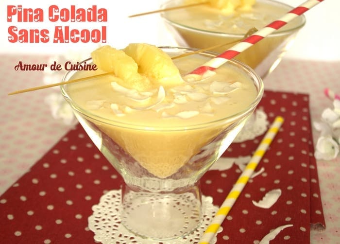 pina colada cocktail sans alcool