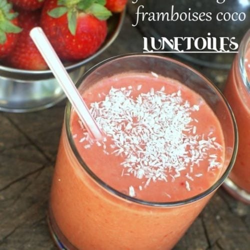 smoothie fraises mangue framboise coco