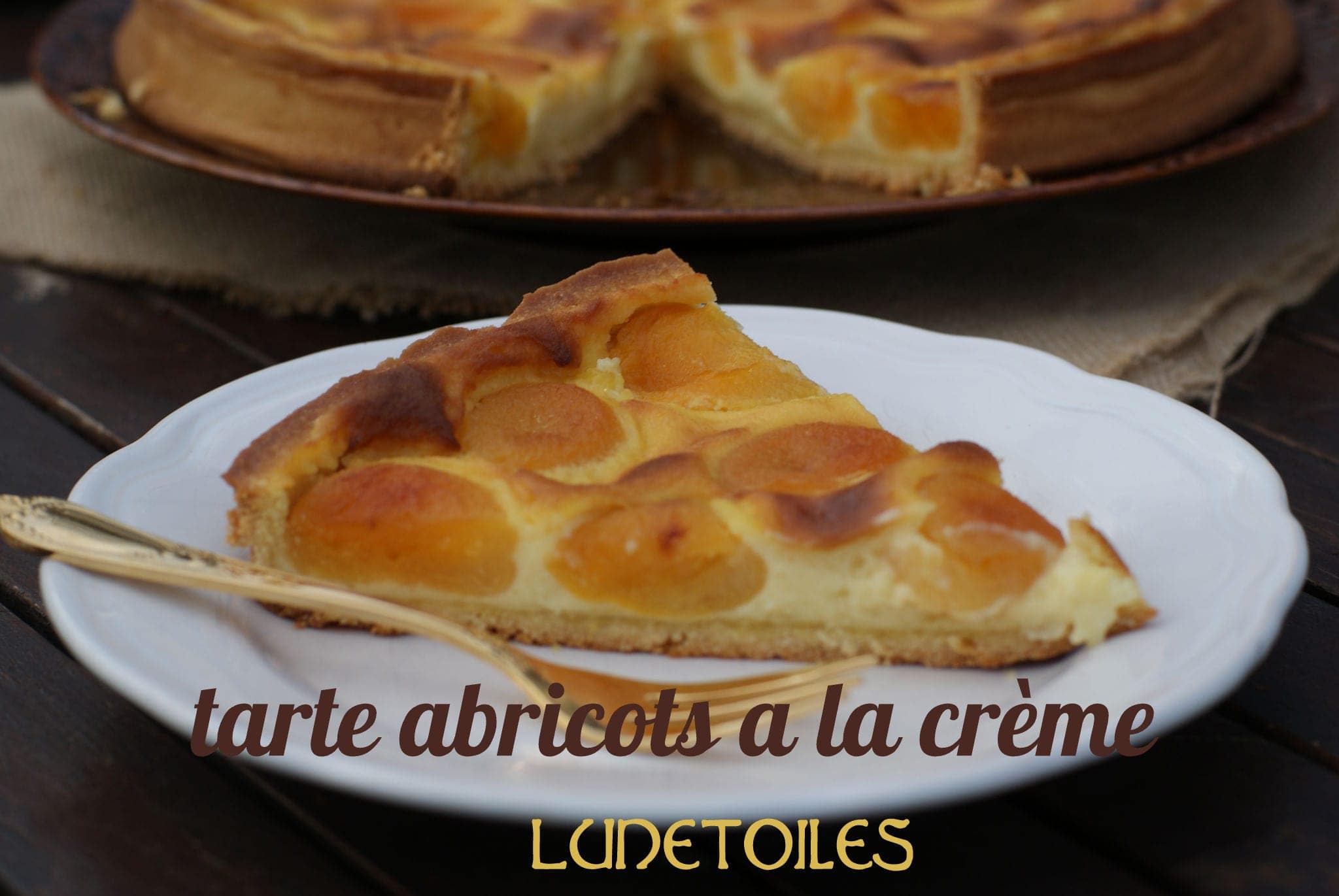 tarte d’abricots à la crème pâtissière