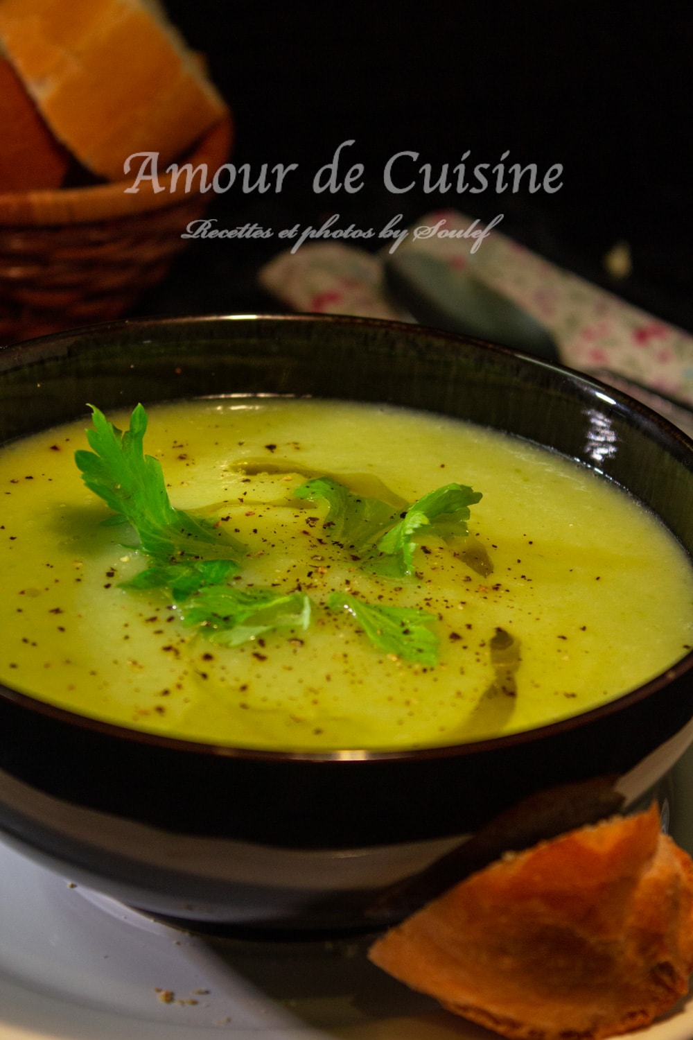 Soupe aux poireaux et celeri facile