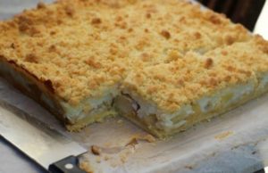 tarte friable aux pommes et creme d'amandes